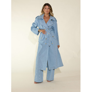 Gabardine com Risca