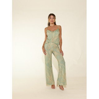 Calça de malha fluída