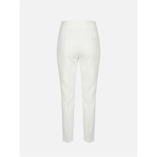 Calça clássica de cintura subida e vinca