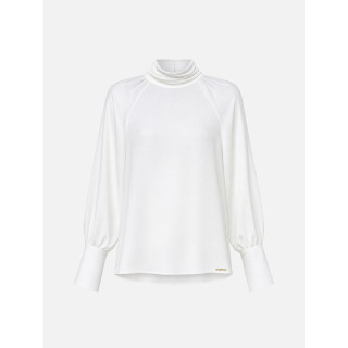 Blusa lisa de gola subida