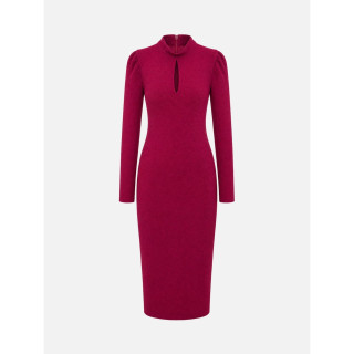 Vestido midi com lágrima