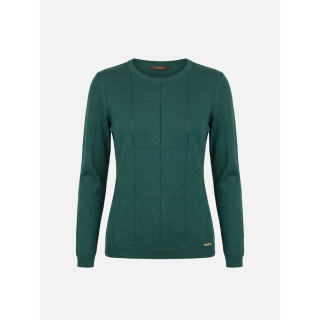Camisola de malha perfurada