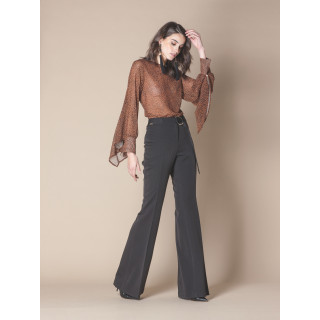 Túnica Estampada com Manga Larga