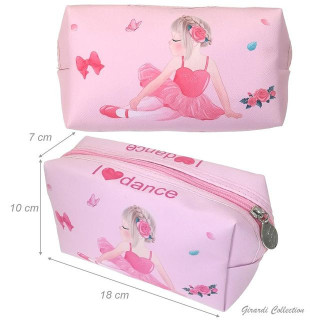 Bolsa “I Love Dance” Retangular com Fecho de Correr