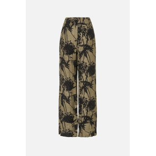 Calça estampada fluída